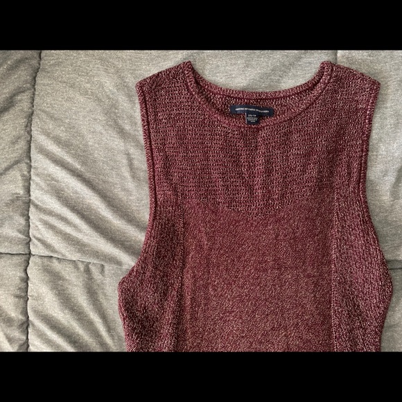 🔴 American Eagle maroon sweater dress - Picture 2 of 8
